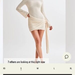 Elegant Cream Knit Dress